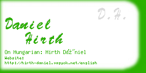daniel hirth business card